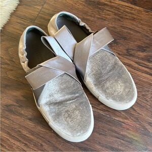 Mercedes Castillo Grey Velvet Sneakers